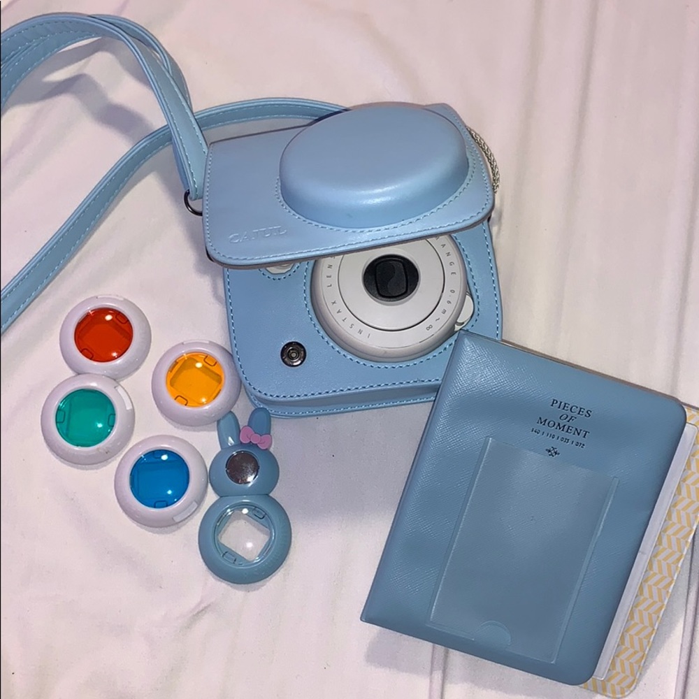 Instax mini 8 polaroid camera/case/accessories